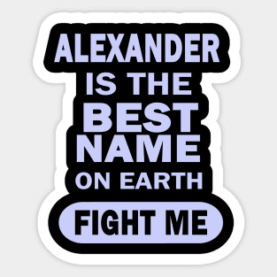 Alexander men boys name birthday Sticker